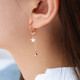 Chow Sang Sang 18K Rose Gold Earrings Mint Series Ring Star Earring Single Side 92537H Pricing