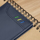 Williampolo Kaiser Paul Exquisite Small Card Bag für Männer mit echtem Leder -Führerschein für Führerschein Kartenschublade Vatertagsgeschenk für Papa Blue Cross Muster
