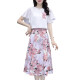 
Pure skirt summer chiffon dress 2023 summer new women's clothing temperament French slimming waist-hugging suit trend 9767 blue L