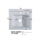 XMSJZHE washboard integrated basin countertop Balcony artificial quartz stone with washboard Washing basin Customized corner cutting hand washing (skin feels white) 90*60 rubbing 693