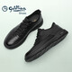 
Goldlion men's shoes men's punching sandals breathable comfortable wear-resistant casual leather shoes G506230114AAD black size 42