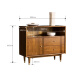 Xihe Sideboard Nordic Modern Simple Three Drawer Cabinet Restaurant Furniture Solid Wood Cherry Wood