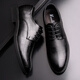 Augmentation invisible de hauteur intérieure de 8 cm Chaussures en cuir pour hommes Chaussures augmentant les chaussures en cuir d'automne British British Casual Black High Haut