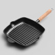 POIUY steak household pot cast iron frying pan special coating plate barbecue non-stick steak pot non-stripe pan induction cooker 24cm steak pot ++ meat plate