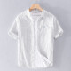 
GLOY/ZENITH summer cotton shirt men short-sleeved striped youth casual fashion versatile shirt men fresh literary men's top 9740 black L (110-125 Jin [Jin equals 0.5 kg])