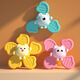 Suzuzhuanzhuan Armband Stil Baby Kind Regenbogen Windmühle Baby rotierendes Spielzeug Cartoon gestapeltes Armband Baby gelbes Glücksgras - 5 Blattsaugne Tasse Spinnen