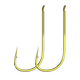 YNKOO crucian carp special fishhook imported tying set complete set Iseni Izu gold sleeve line double hook finished product gold sleeve barbed hook 5#0.8, hook 6#1 20 pieces in total
