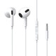Beisi wired headphones with half-in-ear wire control with microphone music listening high-definition sound quality is suitable for computer laptops and mobile phones 3.5mm [14mm large dynamic coil, high-definition microphone]