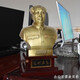Shaozhihong Chairman Mao bronze statue brass precision-cast home bust figure sculpture living room office decorations souvenirs 23.3CM bronze statue comes with wooden base total height 33.3CM