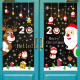 Domeiyi Christmas Stickers Christmas Decorations Glass Showcase Stickers Christmas Window Stickers Christmas Tree Arrangement Decoration Decoration Stickers Package Window Stickers Old Man and Deer