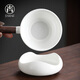 Shangyanfang mutton-fat jade porcelain tea leakage tea filter tea partition white porcelain tea fair cup integrated filter tea set accessories tea filter 1 side handle anti-scalding filter set