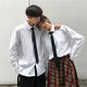 Qinsilu Hong Kong White Shirt White Student Style Coreano Corea de moda