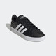 Adidas Neo Herrenschuhe 2025 Sommer neuer dreistreifen weiße Schuhe leichte Freizeitschuhe Low Top Sports Schuhe Student Board GW9196 Schwarz/Weiß 44 (270 mm)