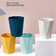 Weiyang WYS-724 diamond shaped small trash can office waste basket without lid trash can plastic paper can white