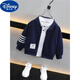 Disney (Disney) Boys' Jackets Autumn Clothes Little Boys Cardigan Two-Year-Old Baby Boy Baseball Uniform Outer Children's Jacket Top Navy Blue (Single Baseball Uniform Jacket) 100cm