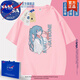 НАСА Об аниме-брендовом футболке Hatsune Miku Loose INS Пары с короткими рукавами милый универсальный хлопок для мужчин и женщин White-N1506-Hatine Miku 3XL (подлинное высокое качество)