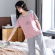Modal Pure Cotton Pyjamas für Frauen im Sommer kurzärmeligte Hosenanzuganzug losen Frühling und Sommer können draußen Heimkleidung tragen. Kurzärärmelte geschnittene Hosen 679 L_Suggested 98-115jin [Jin ist gleich 0,5 kg]