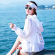 Langyue women's summer air-conditioned shirt Korean style thin coat loose fashion casual female student chiffon shirt cardigan thin top LWFS203189 white short one size