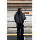 7 high-quality casual jackets for men in autumn and winter, quilted warm handsome hunting jackets, fake two-piece design hooded baseball uniform tops GWHG-3371 black gray XL 170-175cm 155-180Jin Jin is equal to 0.5 kg