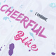 CYKLOPEDIA Graffiti Long Sleeve Cycling Clothing Spring, Summer and Autumn Women's Top Suit Road Bicycle Mountain Bike Competition Clothing Graffiti Women's [Long Sleeve Single] L