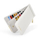 British Paul card bag women's genuine leather multi-card long wallet large capacity ultra-thin anti-theft card bag card clip gift box beige white