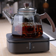 Fully high temperature resistant thickened glass steaming integrated teapot large capacity kettle side handle teapot household kettle Ash Babao steaming integrated teapot 1000ml