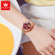 OLEVS Swiss Certified Brand Watches for Women Mechanical Watches Temperamento completamente automático Soccina para mujeres Relojes de mujeres impermeables luminosas