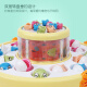 Bainshi children's toys magnetic fishing baby early education toys electric music rotating double-layer fishing toy green