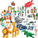 Feelo compatible avec LEGO grandes particules pour enfants Assemblage des blocs de construction Toys pour garçons et filles cadeaux d'anniversaire Animaux 1673-A