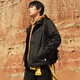 Timberland Timberland men's jacket autumn and winter outdoor hiking and mountaineering loose windproof workwear hooded jacket A695W A695W001/black/logo random XS/165