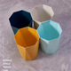 Weiyang WYS-724 diamond shaped small trash can office waste basket without lid trash can plastic paper can white
