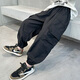 
MCDV boys' pants Spring and Autumn 2024 new spring clothes big children's sports pants children's black work pants handsome spring trend 15052 brown color [Spring and Autumn style - fried street work pants] 130cm (130cm)