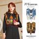 Cardigan tricoté de l'amant Xiangyi pour les femmes en 23 automne et hiver nouvel pull extérieur gilet de style rétro paresseux design des vêtements féminins iris d'irises une taille [adaptée à 80-140jin [Jin est égal à 0,5 kg]]]