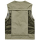 JP men's vest multi-pocket reporter photography vest fishing thin casual horse clip 8188 khaki XL (suitable for 140 Jin [Jin equals 0.5 kg]-155 Jin [Jin equals 0.5 kg])