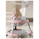 Shien Baby Walker 2025 Nouvelle Poussette pour Enfants Bébé Anti-renversement Apprentissage Conduite Multifonctionnelle Aide À La Marche Anti-O-Leg Modèle D'assiette Rose + Roue Ordinaire