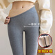 Jerry Mock velvet leggings for women, autumn and winter thickened thermal pants without embarrassing lines, one-piece velvet cotton pants, medium gray - no embarrassing lines, light and warm style 12-25 L recommended 100-120 Jin Jin equals 0.5 kg