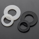 JINGGONG GB97 Nylon Washer Nylon Gasket Plastic Gasket Washer Insulating Washer Gasket Nylon Flat Washer 20% Off White M4*9*1 (200 pieces)