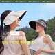 Beneunder women's pleated shell vinyl sun hat sun hat women's sun hat anti-UV empty top hat BM56124