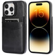ONEAGREE solid color bracket for iPhone15/16 Pro max mobile phone case Apple 11/12/13/14 card case cross-border trendy brand 16e practical and simple brown iPhone12 Pro Max