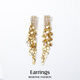 Qlady long tassel earrings for women 2023 temperament high-end earrings niche design light luxury earrings birthday gift