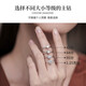 Hi Diamond Platinum Diamond Ring Female Wedding Proposal Diamond Ring Classic Six Claw Diamond Ring Wedding Ring GIA Loose Diamond Customized Gift for Girlfriend Ready Stock - Platinum 50 Points FG Color SI