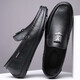 Dick Lane Dick Lane Light Luxury Bean Zapatos para hombres 2025 String and Summer Hollow Nuevo estilo para hombres Ligero suave zapatos de cuero plano para hombres 5008 Negro (hueco) 41