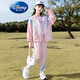 Disney Brand Children's Clothing de 3 a 14 años de edad de 3-14 años Autumn Suit Spring y Autumn Style 8 Chaqueta infantil 9 niñas Conjunto de dos piezas de moda BQ1585 más Velvet Invierno Ropa de invierno Marrón de tres piezas 140