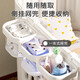 aina婴儿可移动宝宝床大床尿布台调高度拼接多功能bb儿童床摇篮新生儿 婴儿床【环保水性乳胶垫】