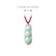 Chow Tai Fook Jewelry Four Seasons Safe Jade Pod Jade Pendant Necklace Jade Pendant with Strap Birthday Gift K63152