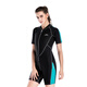SBART 2mm thickened wetsuit winter swimsuit one-piece waterproof mother-in-law warm snorkeling deep diving thickened wetsuit surfing suit 1105 black with blue S