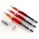 
Immortality 698 transparent piston pen 0.7MM piston type ink 73 ivory white six-window gold clamp M tip 0.7 0.7mm