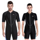SBART 2mm thickened wetsuit winter swimsuit one-piece waterproof mother-in-law warm snorkeling deep diving thickened wetsuit surfing suit 1105 black with blue S