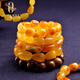 OUCERNY beeswax bracelet for women, natural raw stone, Baltic chicken oil, yellow and red honey, men's amber bracelet, unique product A8220