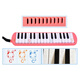 Chimei Mouth Organ 37/32 Key Children's Mouth Organ Classroom Teaching Professional Playing Mouth Organ 32 Key Little Beauty-Pink (EVA Box)